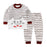 Cartoon Print 2 pcs/set Long Sleeve and Pants Sleepwear