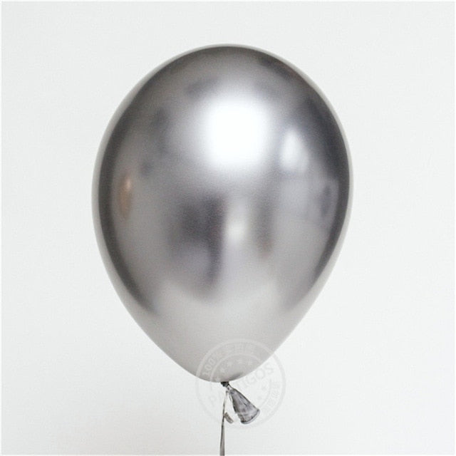 10pcs 12inch Glossy Metallic Pearl Latex Balloons