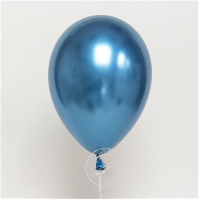 10pcs 12inch Glossy Metallic Pearl Latex Balloons