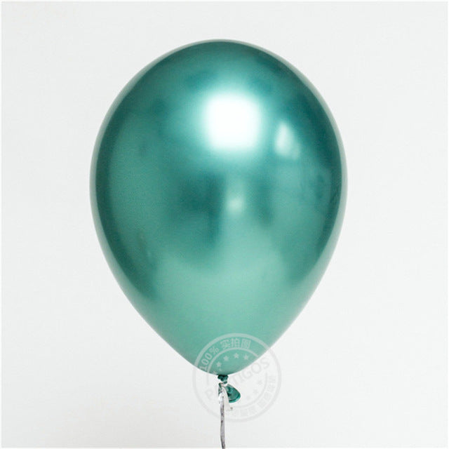 10pcs 12inch Glossy Metallic Pearl Latex Balloons