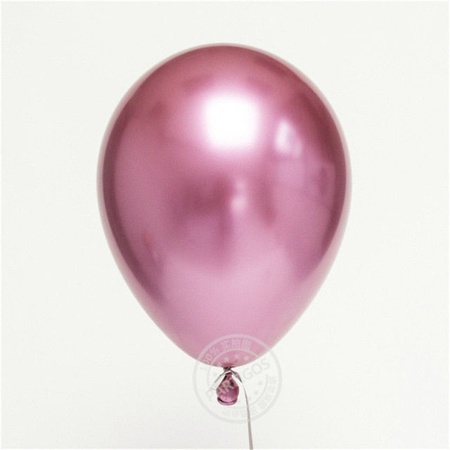 10pcs 12inch Glossy Metallic Pearl Latex Balloons