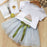 2Pcs Girls Short Sleeve Fashion T-Shirt & Tutu Dress