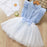 2Pcs Girls Short Sleeve Fashion T-Shirt & Tutu Dress