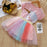 2Pcs Girls Short Sleeve Fashion T-Shirt & Tutu Dress