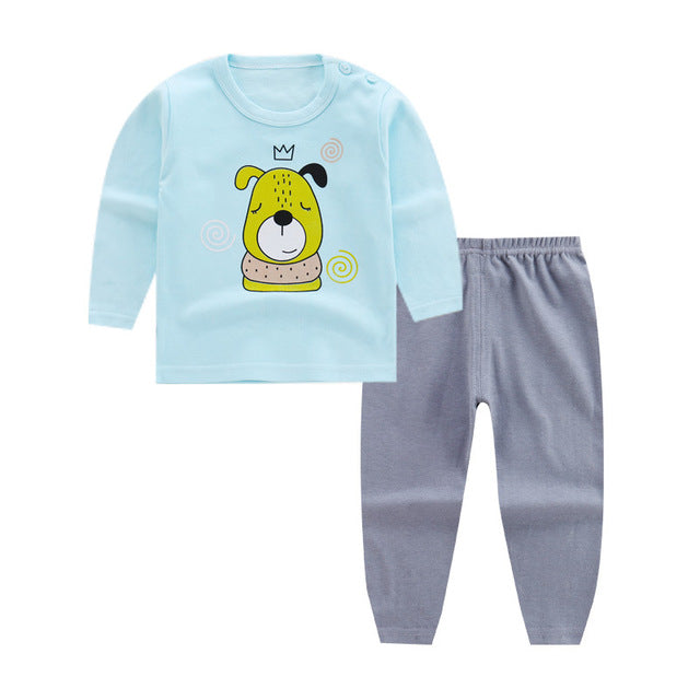 Cartoon Cotton 2 pcs/set Boys Sleepwear