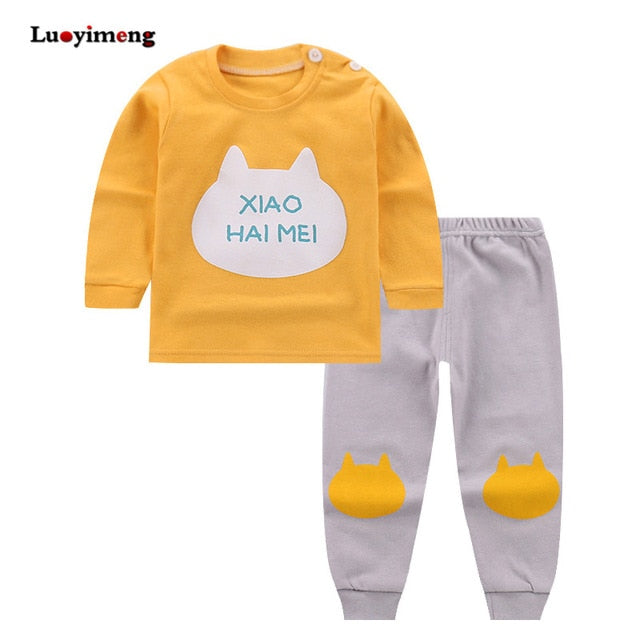 Cartoon Cotton 2 pcs/set Boys Sleepwear