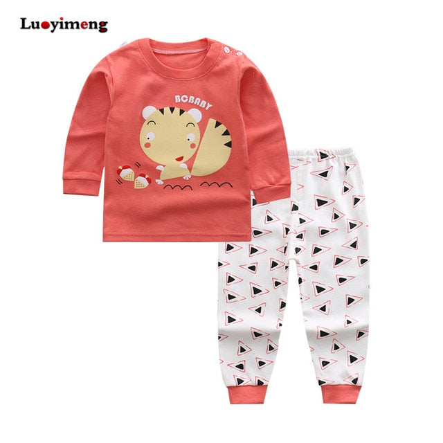 Cartoon Cotton 2 pcs/set Boys Sleepwear