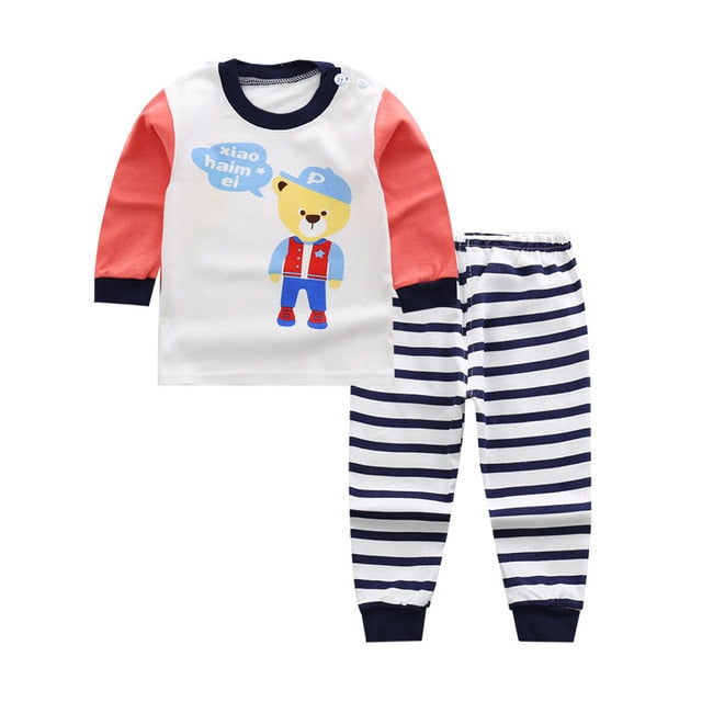Cartoon Cotton 2 pcs/set Boys Sleepwear