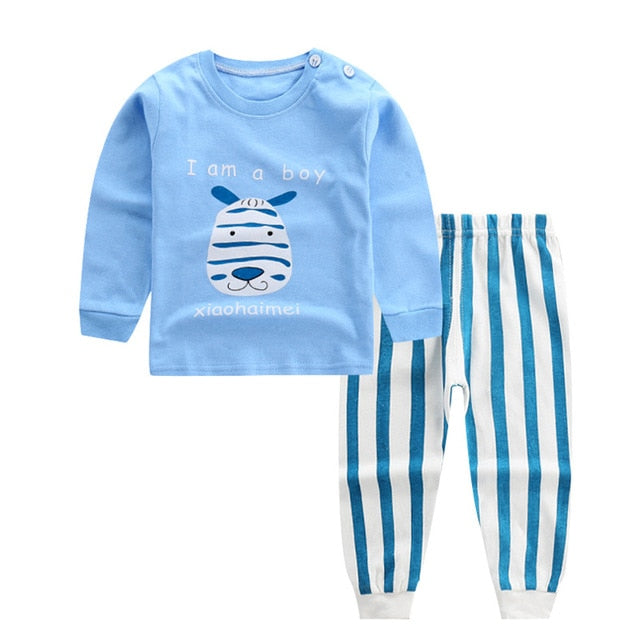Cartoon Cotton 2 pcs/set Boys Sleepwear