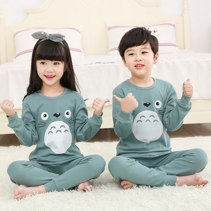 Autumn Winter 2 pcs/set Pajamas