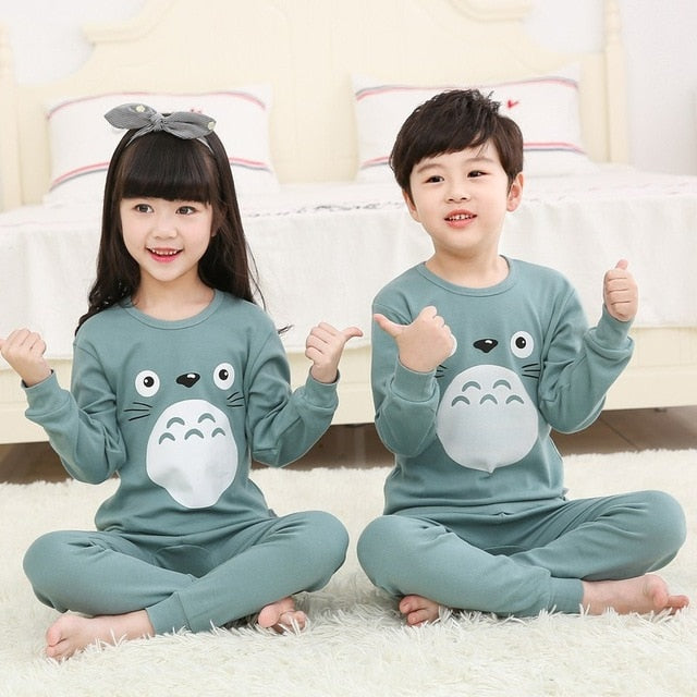 Autumn Winter 2 pcs/set Pajamas