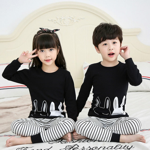 Autumn Winter 2 pcs/set Pajamas