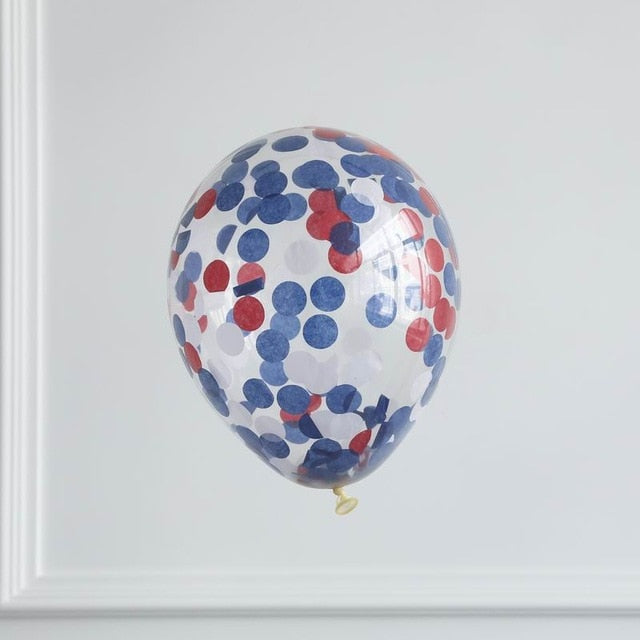 10pcs/lot Clear Gold Star Foil Confetti Transparent Balloons