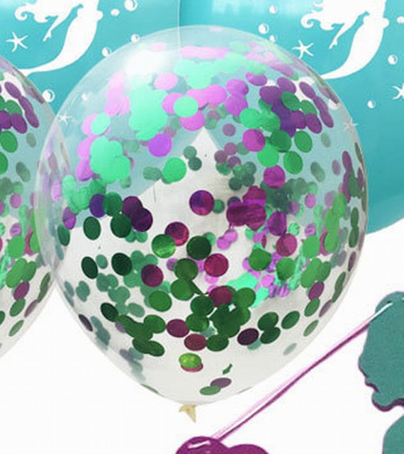 10pcs/lot Clear Gold Star Foil Confetti Transparent Balloons