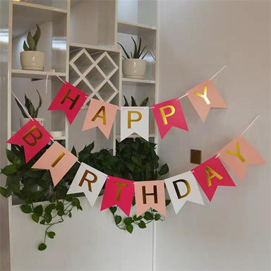 Happy Birthday Banner Garland