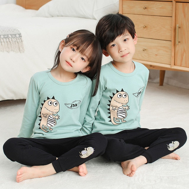 Autumn 2 pcs/set Girls and Boys Sleepwear