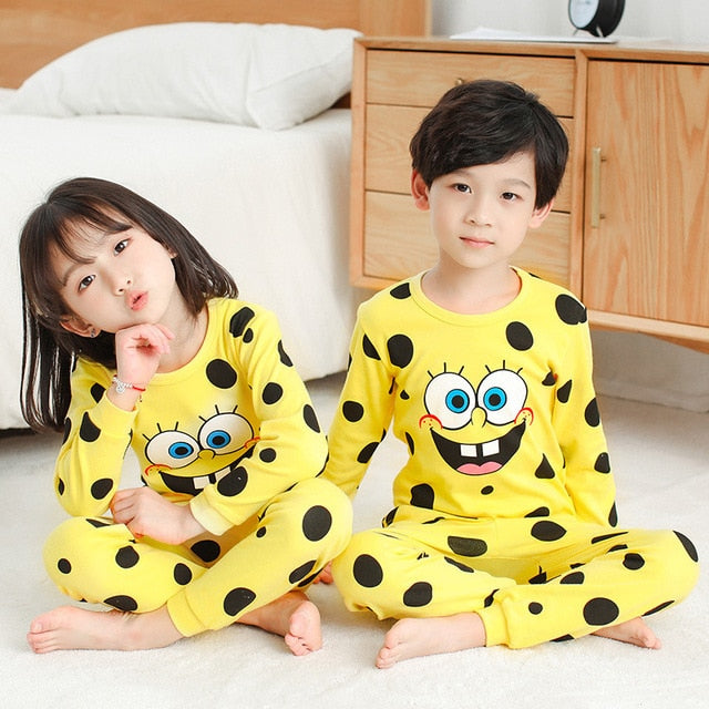Autumn 2 pcs/set Girls and Boys Sleepwear