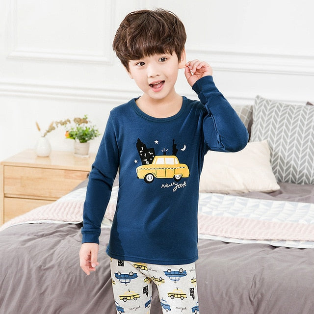 Autumn 2 pcs/set Girls and Boys Sleepwear