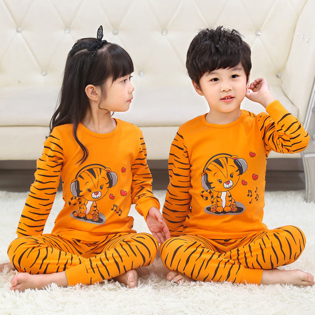 Autumn 2 pcs/set Girls and Boys Sleepwear
