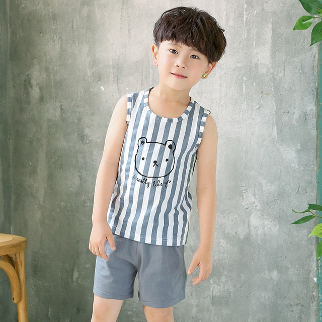 Autumn 2 pcs/set Girls and Boys Sleepwear