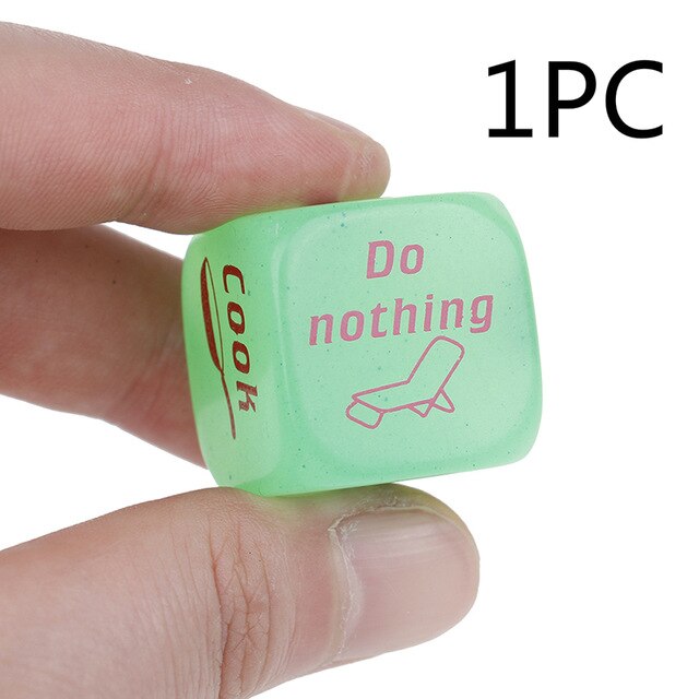 1Pc/2Pcs Luminous Housework Dice Games