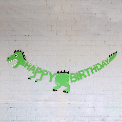First Birthday Boy Party Garland Dinosaur Party