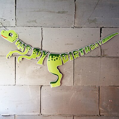 First Birthday Boy Party Garland Dinosaur Party