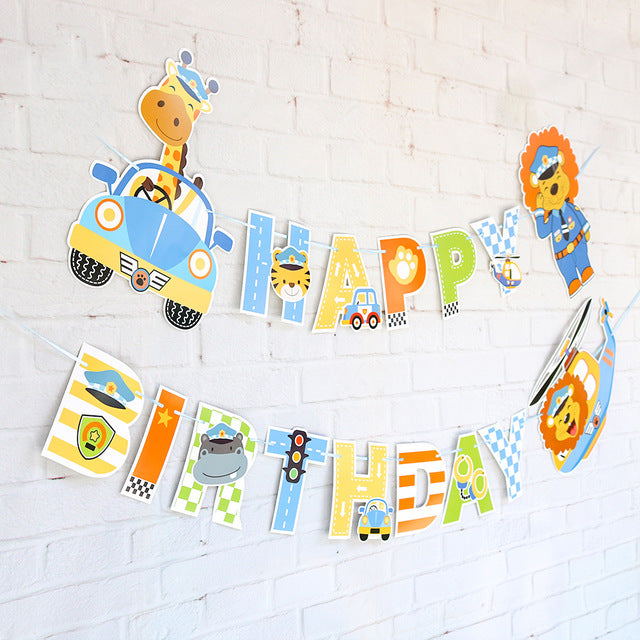 First Birthday Boy Party Garland Dinosaur Party