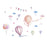 Balloons Flag Wall stickers For Kids Room