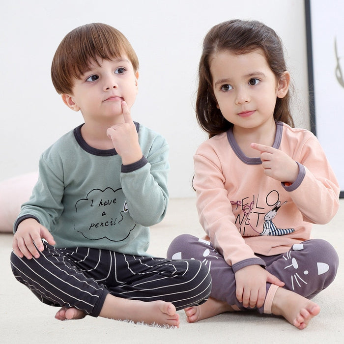 Children's 2 pcs/set Cotton Pajamas
