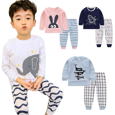 Cartoon Cotton 2 pcs/set Boys Sleepwear