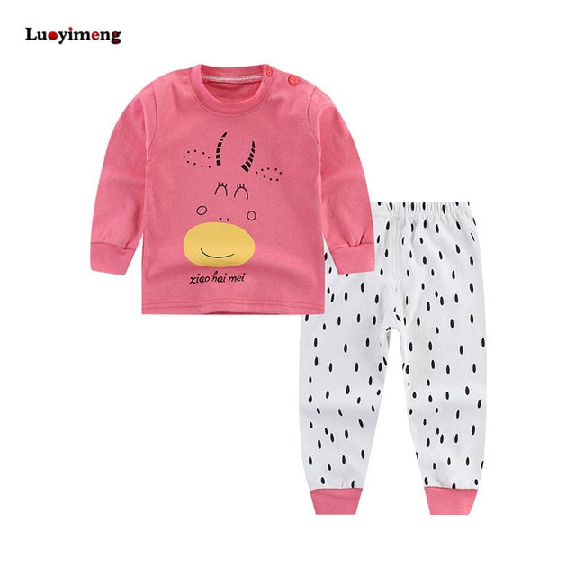 Cartoon Cotton 2 pcs/set Boys Sleepwear