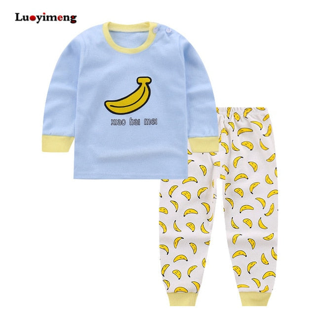 Cartoon Cotton 2 pcs/set Boys Sleepwear