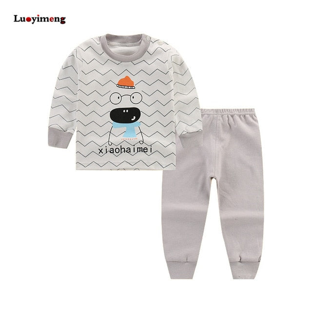 Cartoon Cotton 2 pcs/set Boys Sleepwear