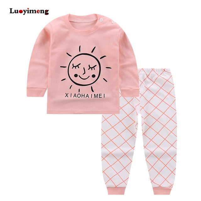 Cartoon Cotton 2 pcs/set Boys Sleepwear