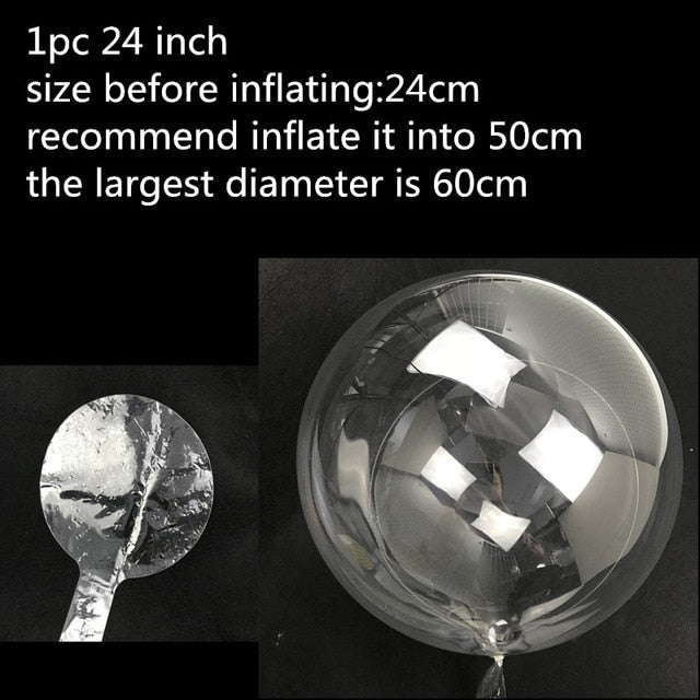 20inch 36 Inch Luminous Led Transparent Birthday Party Balloon