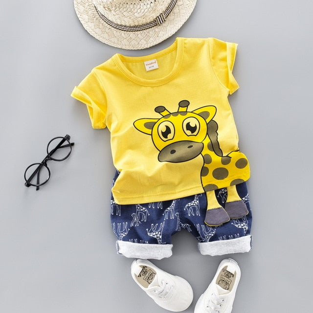 Kids Giraffe T-shirt Toddler Outfit