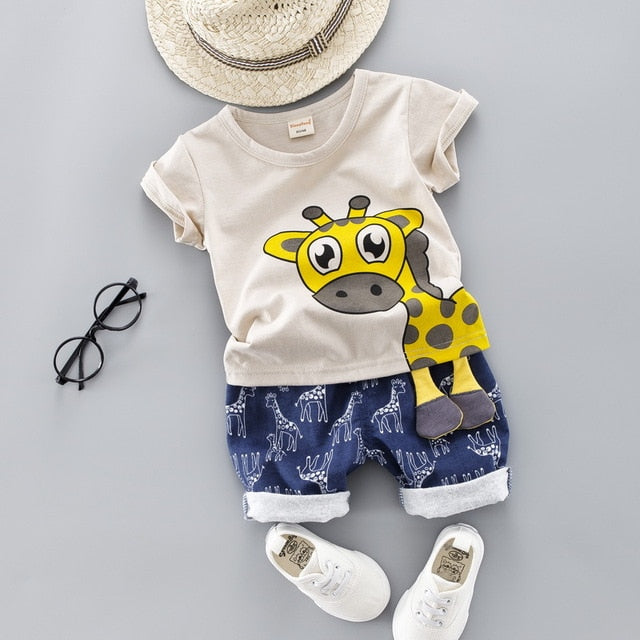 Kids Giraffe T-shirt Toddler Outfit