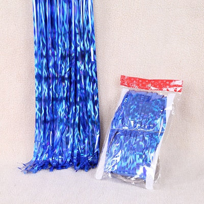 Party Backdrop Curtains Glitter Gold Tinsel for Decoration