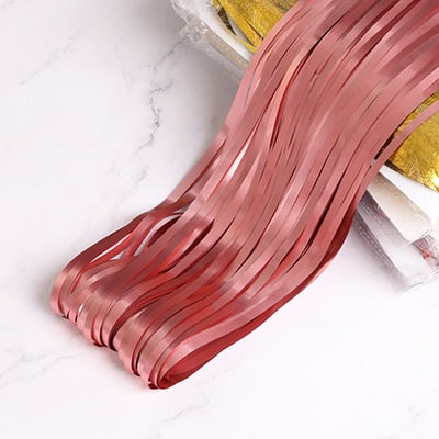 Party Backdrop Curtains Glitter Gold Tinsel for Decoration